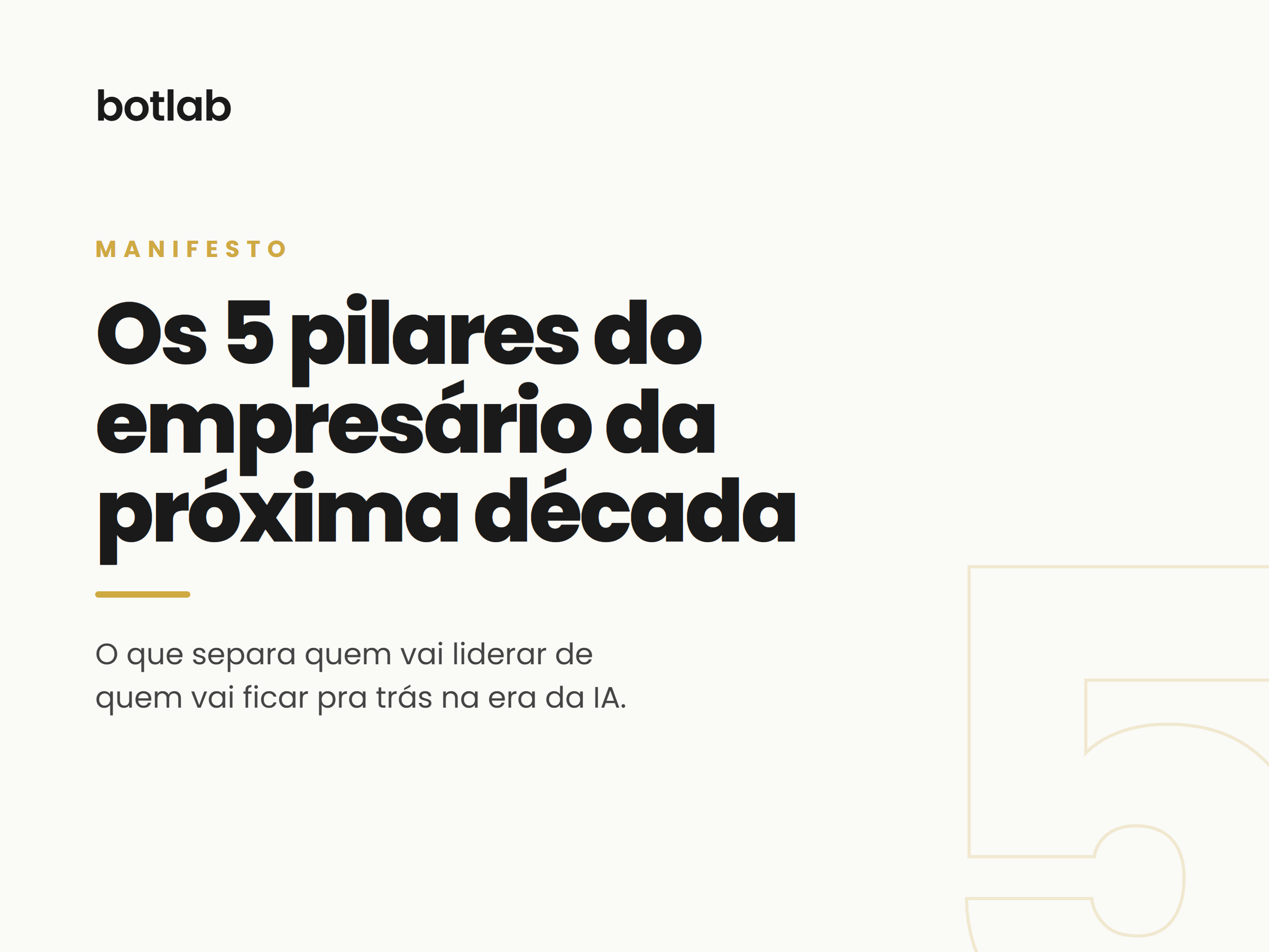 Os 5 pilares do empresário da próxima década